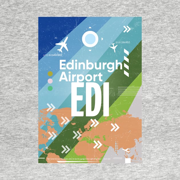 EDI Edinburgh airport code by Woohoo